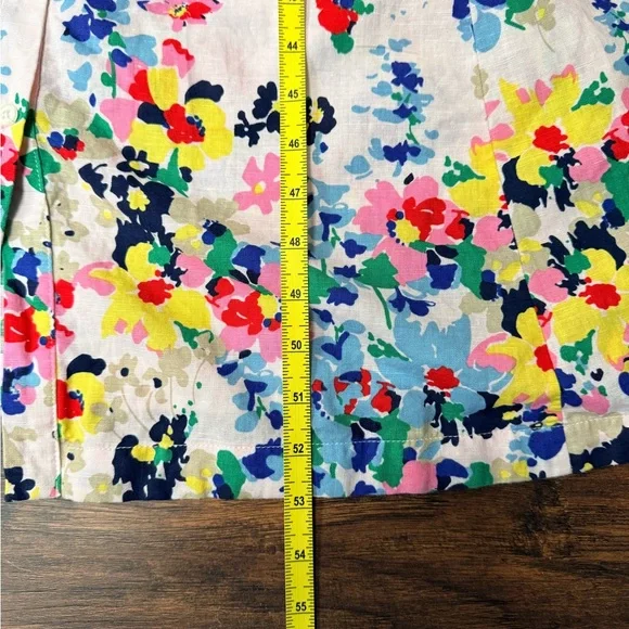 Boden Clara Linen Maxi Shirt Dress Cluster Floral Print Sz 8 Boho Chic Spring - Picture 16 of 16